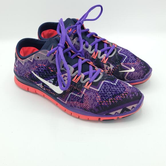 Nike Free 5 TR Fit 4 Athletic Running Shoes Purple Pink 629832-402 Womens Size 7 - Picture 2 of 9